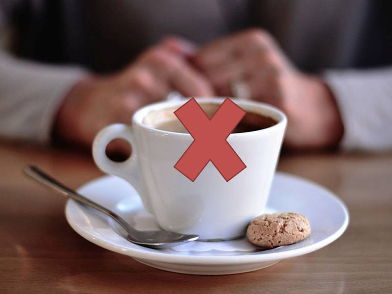 Coffee with cross