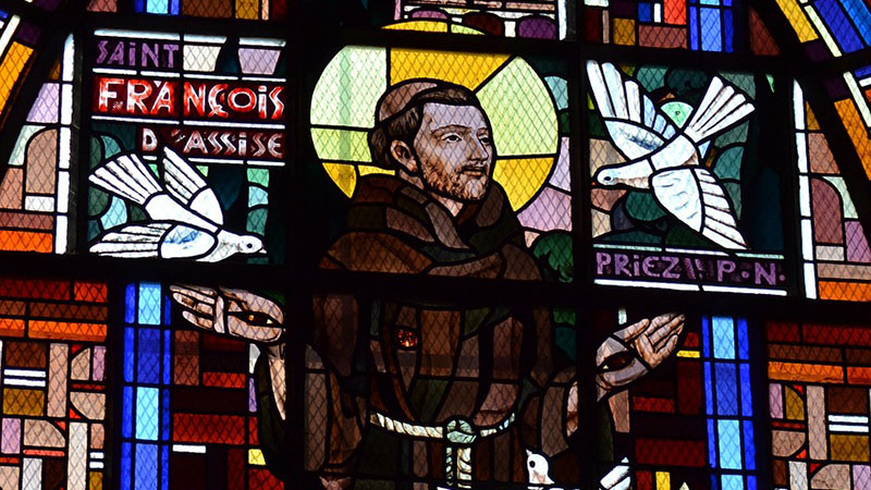 St Francis stained glass for web