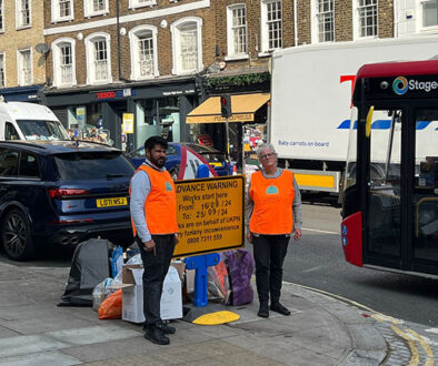 Traffic control volunteers for web