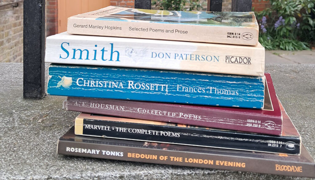 Poetry books outside 10A for web