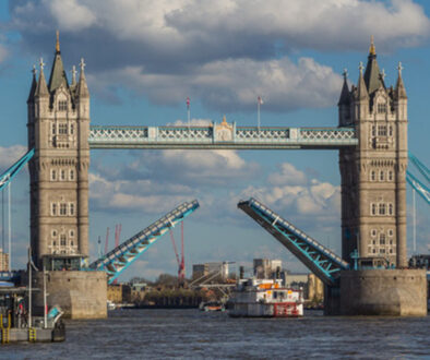 Tower Bridge open (north) by Peter Bennett for web